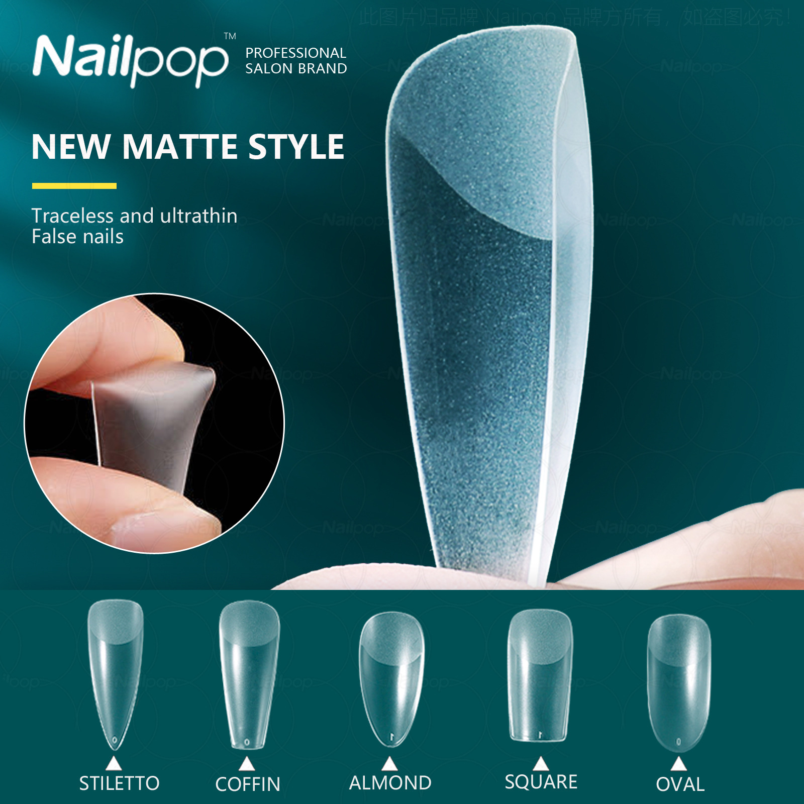 Unhas falsas artificiais com design - Imagem 2