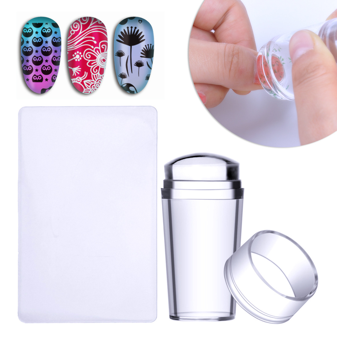 Unhas Francesas, Kits de Manicure, Nail Art Stamping - Imagem 2