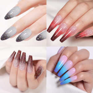 Gel para unhas Glitter Ultra-Fino Térmico Verniz